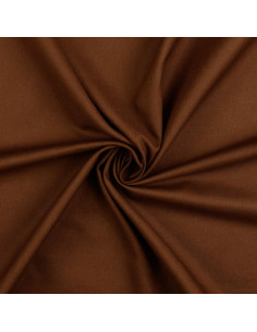 Tessuto cotone cretonne unito - Marrone
