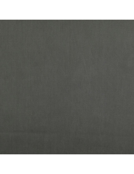 Tessuto cotone cretonne unito - Grigio antracite