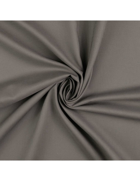 Tessuto cotone cretonne tinta unita - Grigio piombo
