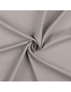Tessuto cotone cretonne unito - Grigio chiaro