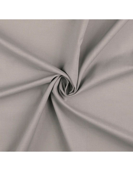 Tessuto cotone cretonne unito - Grigio chiaro