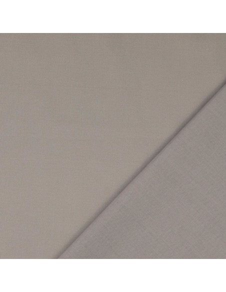 Tessuto cotone cretonne unito - Grigio chiaro
