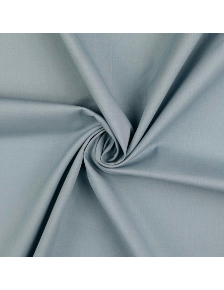 Tessuto cotone cretonne unito - Grigio topo