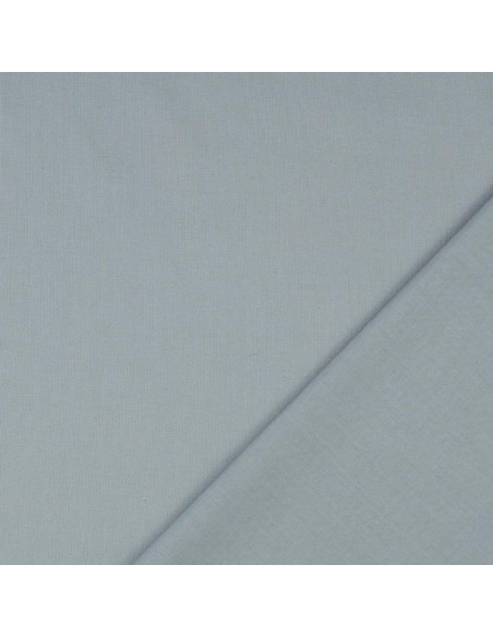 Tessuto cotone cretonne unito - Grigio topo