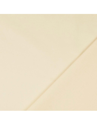 Tessuto cotone cretonne tinta unita - Ecru