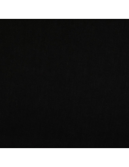 Tessuto cotone cretonne tinta unita - Nero