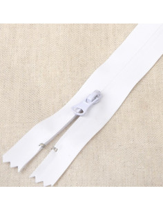 Chiusura invisibile impermeabile 20 cm - Bianco