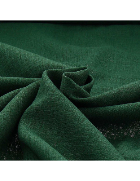 Tessuto lino viscosa - Verde abete