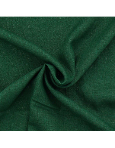Tessuto lino viscosa - Verde abete