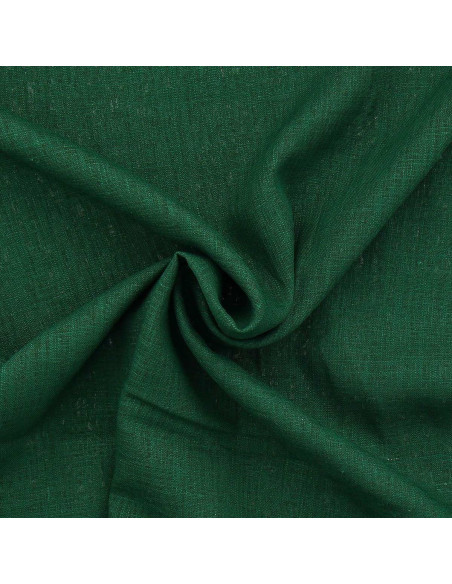 Tessuto lino viscosa - Verde abete
