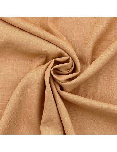 Tessuto lino viscosa - Beige dorato