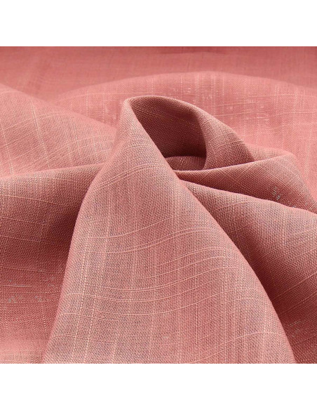 Tessuto lino viscosa - Rosa antico