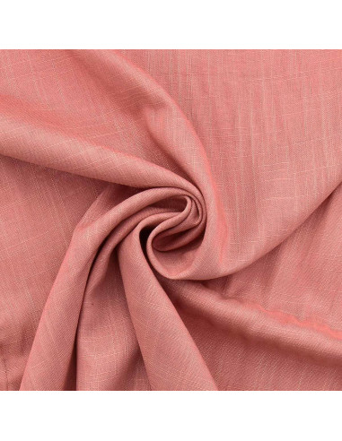 Tessuto lino viscosa - Rosa antico