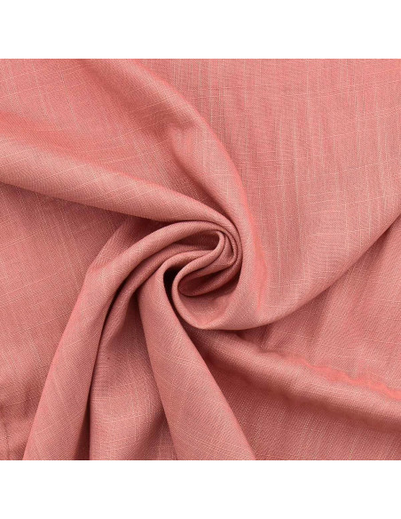 Tessuto lino viscosa - Rosa antico