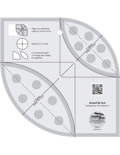 Strumento Règle Round Up e Righello per Quilting Creative Grids