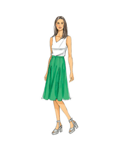 Modello di gonna e gonna-pantalone - Butterick 6179
