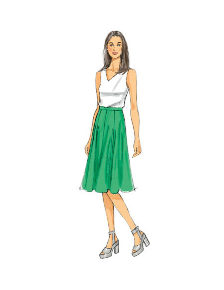 Modello di gonna e gonna-pantalone - Butterick 6179
