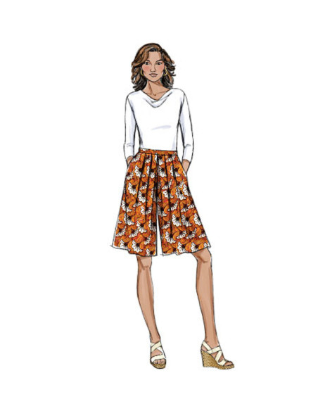 Modello di gonna-pantalone - Butterick 6178