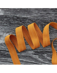 Nastro elastico pre-piegato opaco largo 20 mm - Ocra
