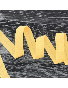 Nastro elastico pre-piegato opaco largo 20 mm - Giallo paglierino