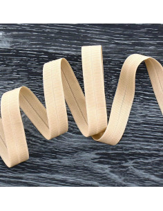 Nastro elastico pre-piegato opaco largo 20 mm - Beige chiaro