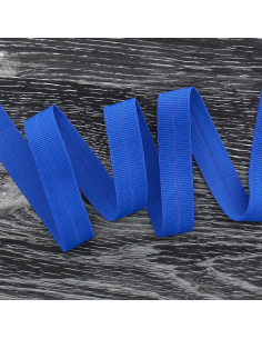 Nastro elastico pre-piegato opaco largo 20 mm - Blu cobalto