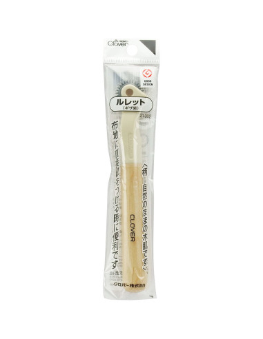 Rotella per sarti dentellata con manico in legno Clover