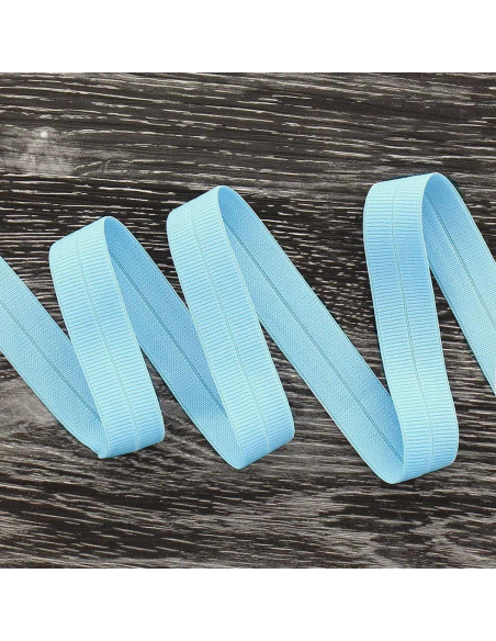 Nastro elastico pre-piegato opaco largo 20 mm - Azzurro