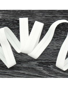 Nastro elastico pre-piegato opaco largo 20 mm - Bianco sporco