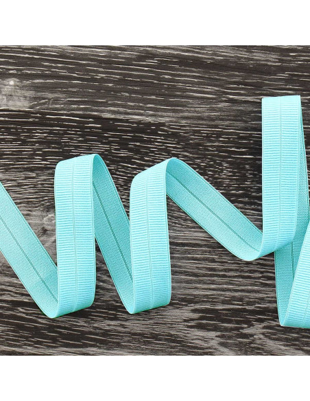 Nastro elastico pre-piegato opaco largo 20 mm - Azzurro pastello