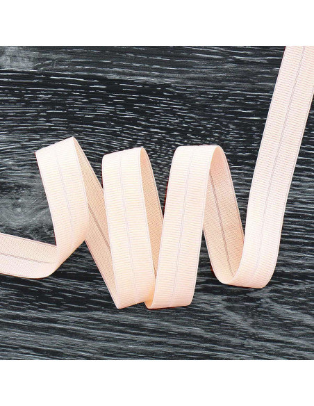 Nastro elastico pre-piegato opaco largo 20 mm - Rosa chiaro