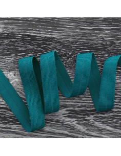 Nastro elastico pre-piegato opaco largo 20 mm - Blu petrolio