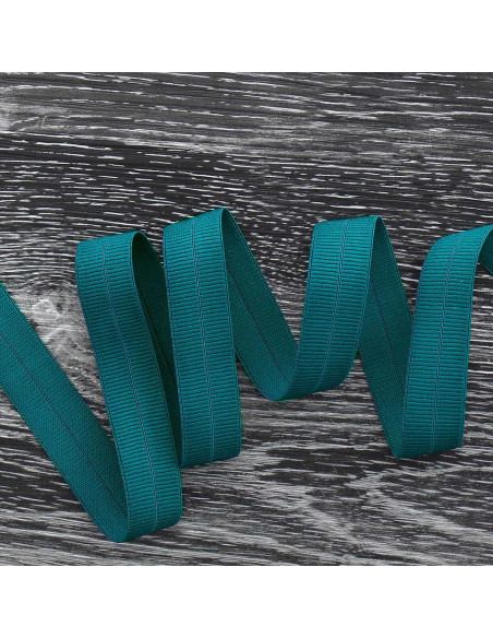 Nastro elastico pre-piegato opaco largo 20 mm - Blu petrolio