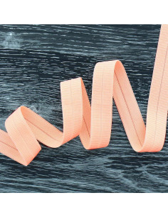 Nastro elastico pre-piegato opaco largo 20 mm - Salmone