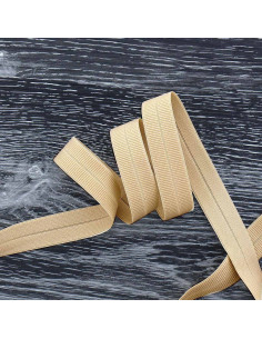Nastro elastico pre-piegato opaco largo 20 mm - Sabbia