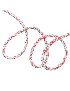 Cordoncino felpa fantasia - Bianco, rosa antico, rosa