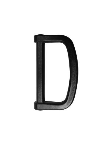 Anello a D in plastica 25 mm - Nero