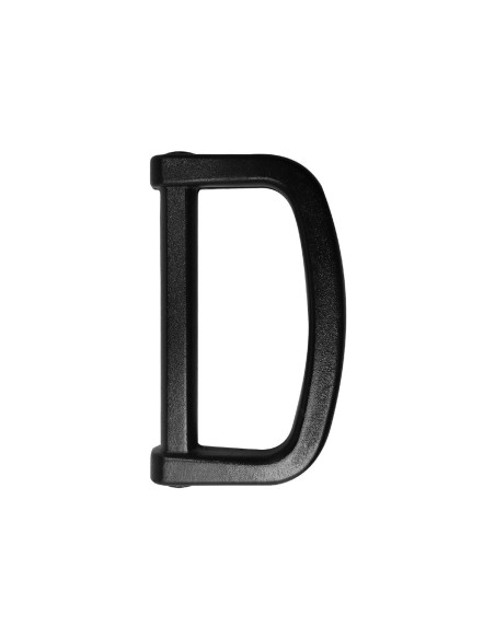 Anello a D in plastica 25 mm - Nero