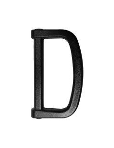 Anello a D in plastica 30 mm - Nero