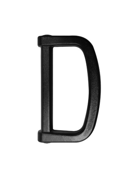 Anello a D in plastica 30 mm - Nero