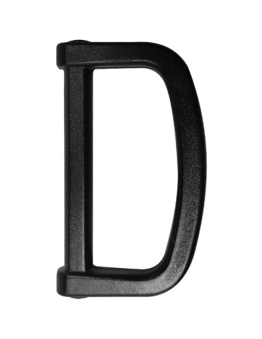 Anello a D in plastica 40 mm - Nero