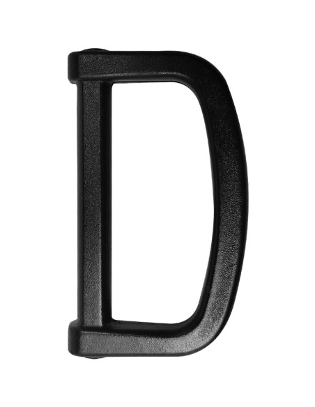Anello a D in plastica 40 mm - Nero