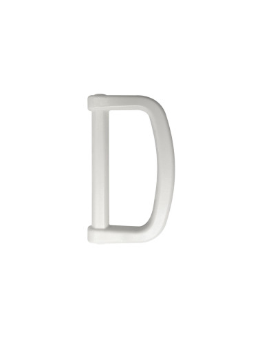 Anello a D in plastica 20 mm - Bianco