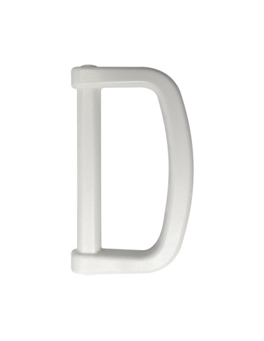 Anello a D in plastica 30 mm - Bianco