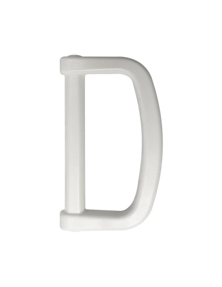 Anello a D in plastica 30 mm - Bianco