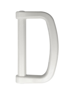 Anello a D in plastica 40 mm - Bianco