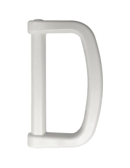 Anello a D in plastica 40 mm - Bianco