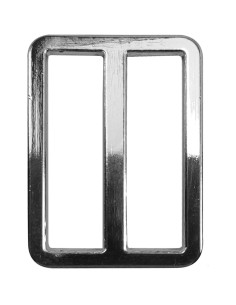 Fibbia passante metallo premium - Argento 32 mm