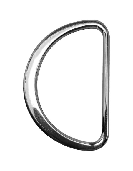 Mezzo anello piatto saldato 32 mm - Argento