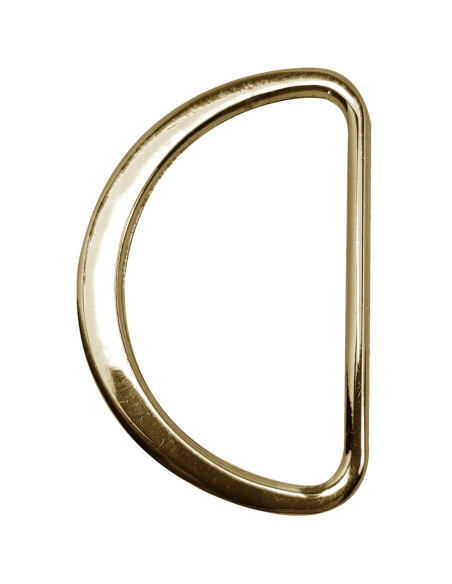 Mezza anello piatto saldato 32 mm - Oro giallo